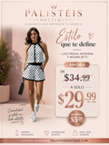 Set halter con botones decorativos y shorts en polka dots