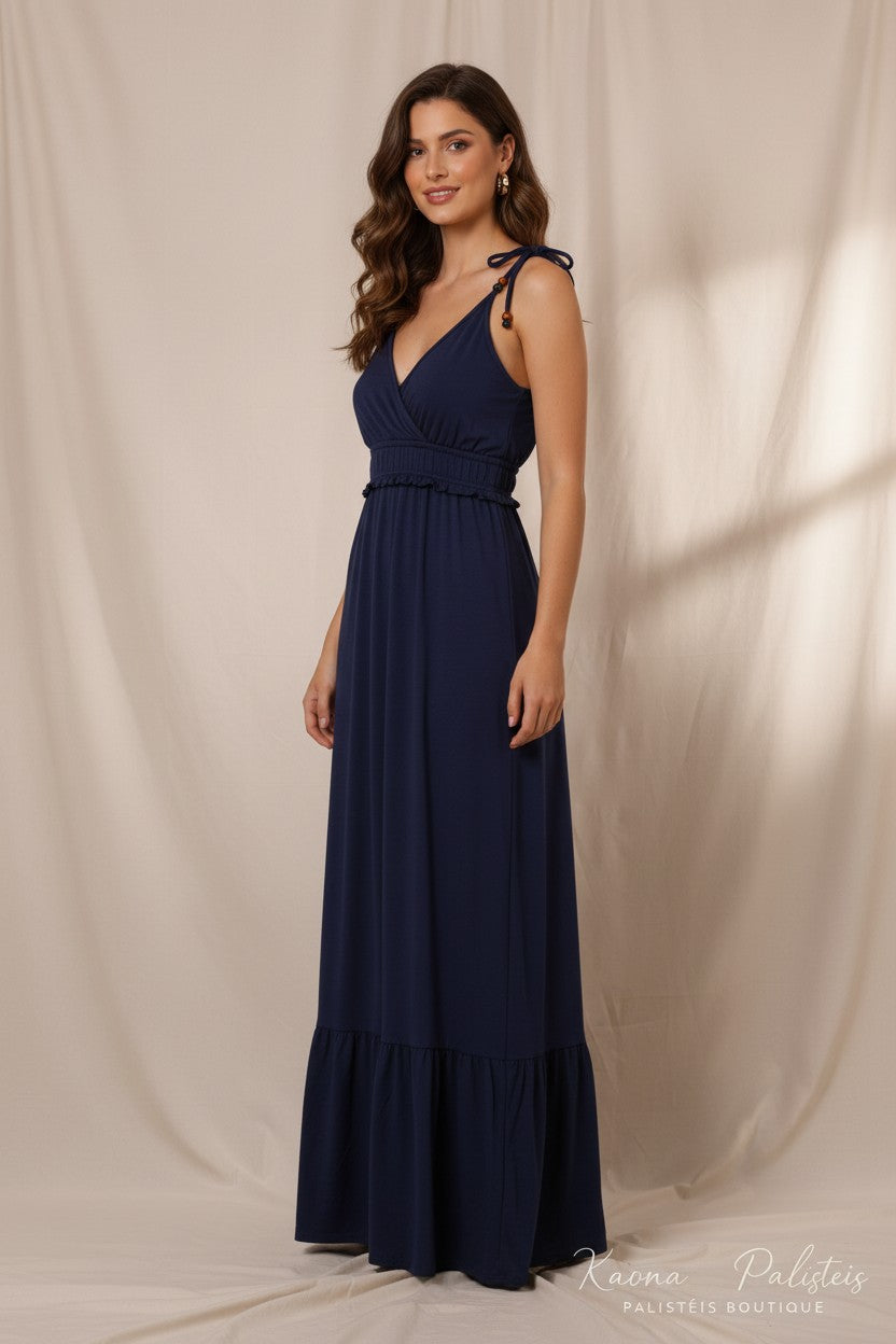 Falling For You Maxi Dress - Blue
